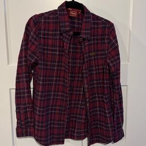 Plaid Button Down Shirt - Red